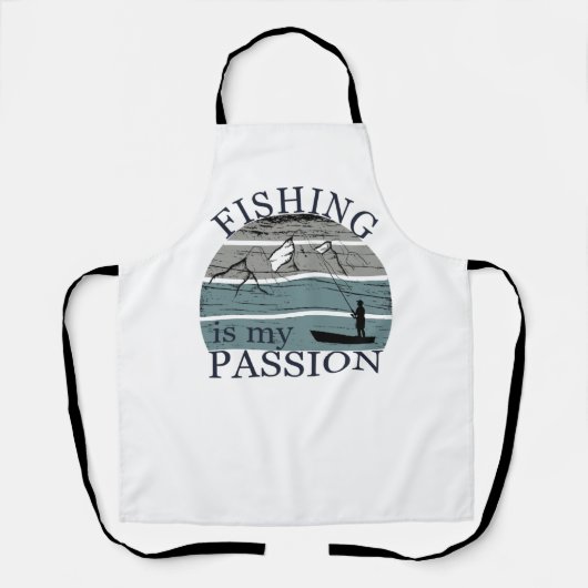 Funny Fishing Sprichwort Schürze (Vorderseite)