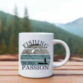 Funny Fishing Sprichwort Tasse