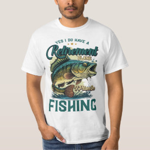 Funny Fishing T Shirt Schlechter Tag Fischen Shirt
