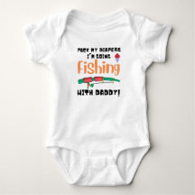 Funny Fishing Text Bodysuit Pack meine Windeln