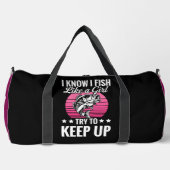 Funny Fishing Theme Duffle Bag (Vorderseite)