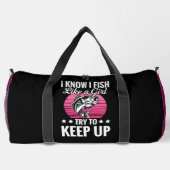 Funny Fishing Theme Duffle Bag (Rückseite)