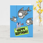 Funny Fishing Themed Birthday Card Karte (Gelbe Blume)