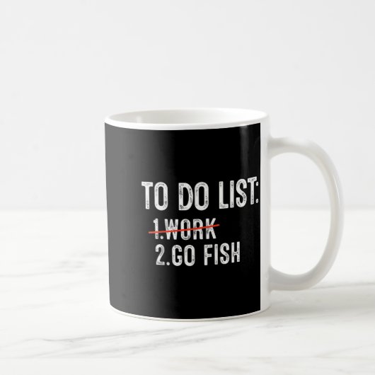 Funny Fishing To Do List Fisher Gift Dad Father An Kaffeetasse (Rechts)