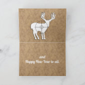 Funny Fishing und Jagen Weihnachten Gruß Karte (Innenseite)