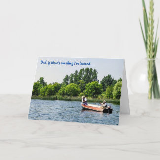 Funny Fishing Vatertag Karte