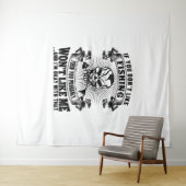 Funny Fishing Wandteppich (Beispiel (Horizontal))