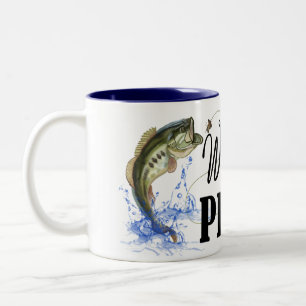 Funny Fishing Women Zwei-Tone-Tasse Zweifarbige Tasse
