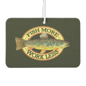 Funny Fishing Words für einen Fischer Autolufterfrischer (Vorderseite)