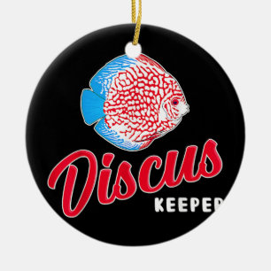 Funny Fishkeeping Aquarist Discus Fish Keeper Keramik Ornament