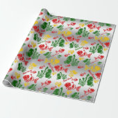 Funny Fishmas Stencil hinzufügen Name und Nachrich Geschenkpapier (Ungerollt)