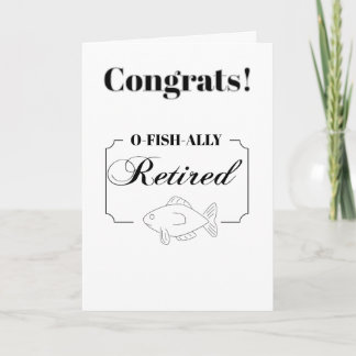 Funny fishy retirement for a fisherman karte
