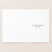 Funny Fitmas Fox Weihnachtskarte Folienkarte (Innenseite)