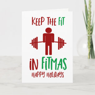Funny Fitmas Frohe Weihnachten Fitness Pun Holiday