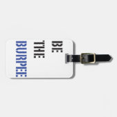 Funny Fitness Burpee Gym Spaß Gepäckanhänger (Vorderseite horizontal)