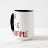 Funny Fitness Burpee Gym Spaß Tasse (Vorderseite Links)