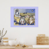 Funny Fitness Cartoon Custom Poster Drucken (Küche)