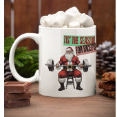 Funny Fitness Christmas Bicep Curls Barbell Kaffeetasse