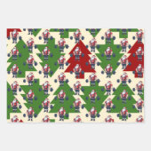 Funny Fitness Christmas Liftmas Barbell Santa Geschenkpapier Set (Vorderseite 2)