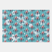 Funny Fitness Christmas Liftmas Barbell Santa Geschenkpapier Set (Vorderseite 3)