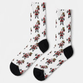 Funny Fitness Christmas Liftmas Barbell Santa Socken (Linkes Detail)