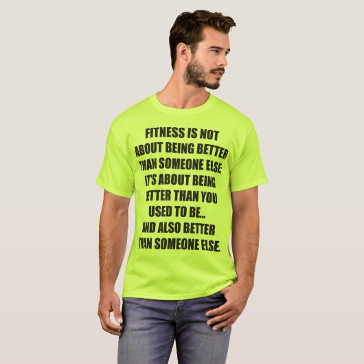 Funny Fitness Gym Motivation T-Shirt (Vorne ganz)