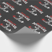 Funny Fitness Gym Workout und Weightlifter Geschenkpapier (Ecke)