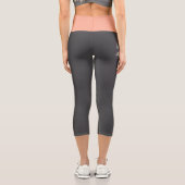 Funny Fitness Gym Zitat - Diät und Übung Wer weiß Capri Leggings (Rückseite)