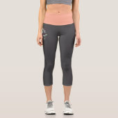 Funny Fitness Gym Zitat - Diät und Übung Wer weiß Capri Leggings (Vorderseite)