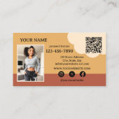 Funny Fitness Health Personal Trainer Visitenkarte (Rückseite)