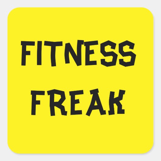 FUNNY FITNESS INSTRUCTOR STICKERS (Vorderseite)