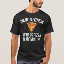 Funny Fitness Pizza in meinem Mouth Gym Spaß Hilar