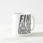 Funny Fitness Sport Running And Jogging Kaffeetasse (VorderseiteRechts)