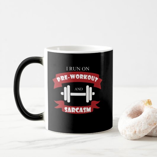 Funny Fitness Supplement Sarcasm Tasse (Mit Donut)