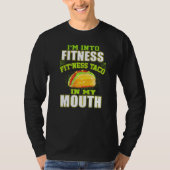 Funny Fitness Taco Feinschmecker Mexicanisches Foo T-Shirt (Vorderseite)