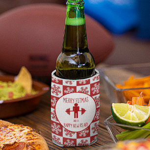 Funny Fitness Themed Weihnachts-Fitness-Trainer Dosenkühler