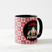 Funny Fitness Themed Weihnachts-Fitness-Trainer Tasse (VorderseiteRechts)