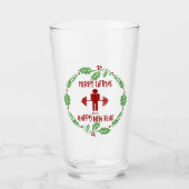 Funny Fitness Weihnachts-Weihnachtslehrer Glas (Vorderseite)