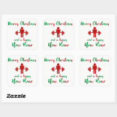 Funny Fitness Weihnachtslehrer Sticker (Blatt)