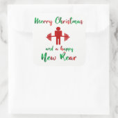 Funny Fitness Weihnachtslehrer Sticker (Tasche)