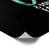 Funny Fitness Workout Single im Fitnessraum Poster (Ecke)