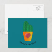 Funny fixe dich auf deinen Kaktus Postkarte (Vorne/Hinten)