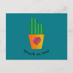 Funny fixe dich auf deinen Kaktus Postkarte