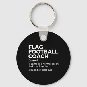 Funny Flag Football Coach Definition Best Coach Ev Schlüsselanhänger