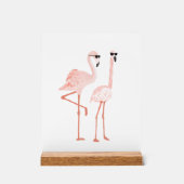 Funny Flamingo Art Acrylschild (Vorderseite)