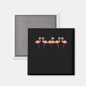 Funny Flamingo Bachelor Party Cocktail Lover Magnet (Vorderseite/Rückseite)