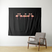 Funny Flamingo Bachelor Party Cocktail Lover Wandteppich (Beispiel (Horizontal))