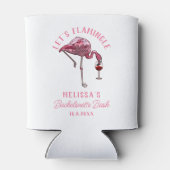 Funny Flamingo Bachelorette Weekend Party Dosenkühler (Rückseite)