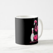 Funny Flamingo Bowling N Bowl Bowler Kaffeetasse (VorderseiteRechts)