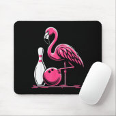 Funny Flamingo Bowling N Bowl Bowler Mousepad (Mit Mouse)